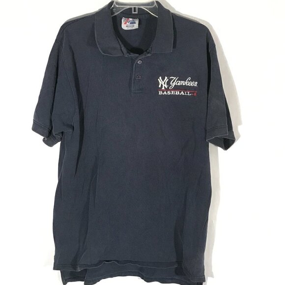 MLB Majestic New York Yankees Baseball Polo Shirt - Picture 7 of 9